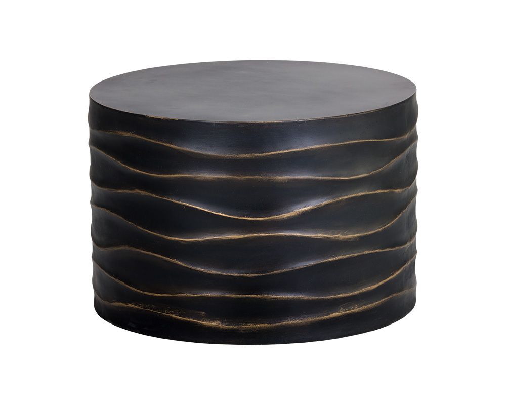 Sunpan Corey Coffee Table in  Small Black / Summer Sand