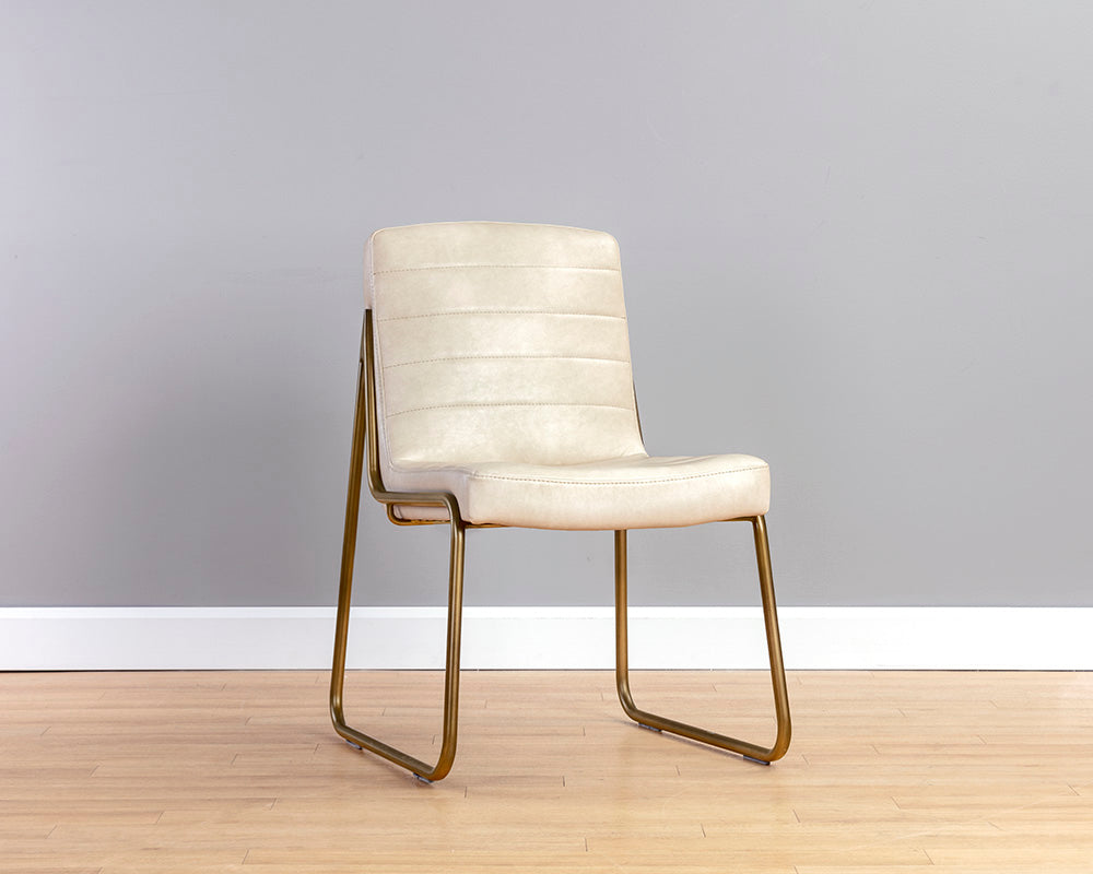 Sunpan Anton Dining Chair - Bravo Cream/Vintage Black