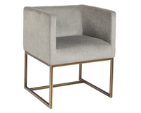 Sunpan Kwan Lounge Chair - Antonio Charcoal/Polo Club Stone