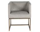 Sunpan Kwan Lounge Chair - Antonio Charcoal/Polo Club Stone