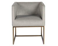Sunpan Kwan Lounge Chair - Antonio Charcoal/Polo Club Stone