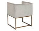 Sunpan Kwan Lounge Chair - Antonio Charcoal/Polo Club Stone