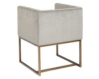 Sunpan Kwan Lounge Chair - Antonio Charcoal/Polo Club Stone