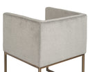 Sunpan Kwan Lounge Chair - Antonio Charcoal/Polo Club Stone