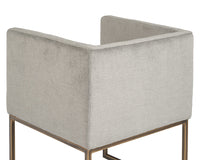 Sunpan Kwan Lounge Chair - Antonio Charcoal/Polo Club Stone