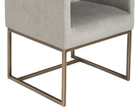 Sunpan Kwan Lounge Chair - Antonio Charcoal/Polo Club Stone