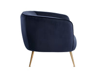 Sunpan Amara Lounge Chair in Abbington Navy