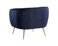 Sunpan Amara Lounge Chair in Abbington Navy