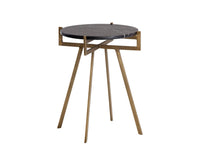 Sunpan Anak Side Table in Black / White