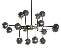 Sunpan Deimos Chandelier - Large - Smoke Grey