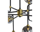 Sunpan Deimos Chandelier - Large - Smoke Grey