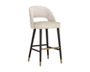 Sunpan Monae Barstool - Abbington Black/Bravo Cream and Polo Club Muslin