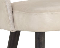 Sunpan Monae Barstool - Abbington Black/Bravo Cream and Polo Club Muslin