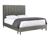 Sunpan Yosi Bed - Queen In Abbington Navy/Antonio Charcoal