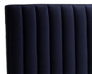 Sunpan Yosi Bed - King In Abbington Navy/Antonio Charcoal