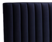 Sunpan Yosi Bed - King In Abbington Navy/Antonio Charcoal
