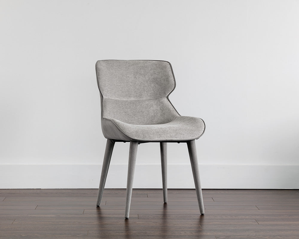 Sunpan Jesmond Dining Chair - Polo Club Muslin And Bravo Cream/Polo Club Stone And Antonio Charcoal