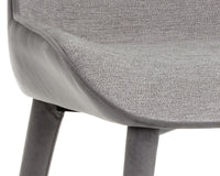 Sunpan Jesmond Dining Chair - Polo Club Muslin And Bravo Cream/Polo Club Stone And Antonio Charcoal
