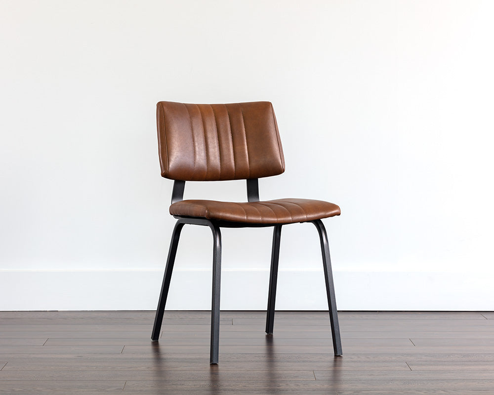 Sunpan Berkley Dining Chair - Bravo Admiral / Cognac / Cream- Set of Two