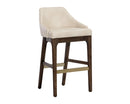 Sunpan Kace Barstool - Bravo Cream/Bravo Metal/Leo Olive/Leo Shale Grey