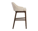 Sunpan Kace Barstool - Bravo Cream/Bravo Metal/Leo Olive/Leo Shale Grey