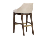 Sunpan Kace Barstool - Bravo Cream/Bravo Metal/Leo Olive/Leo Shale Grey