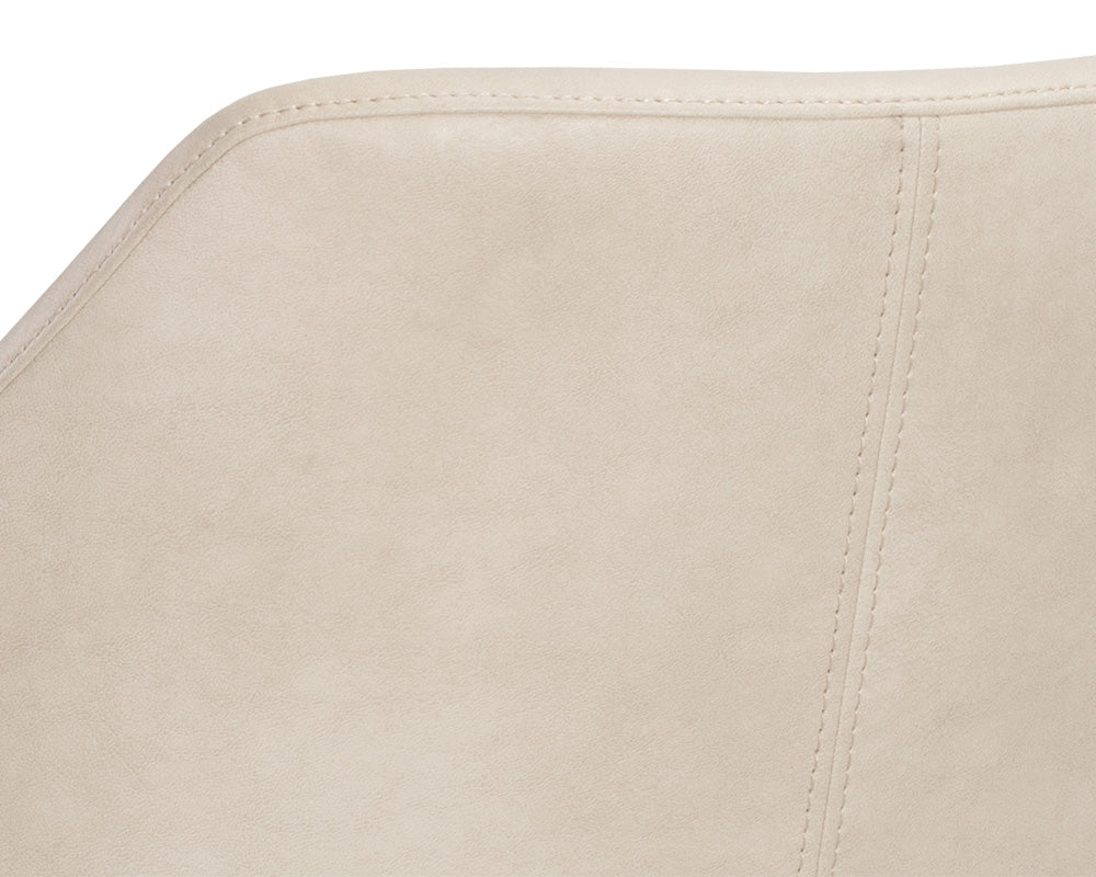 Sunpan Kace Barstool - Bravo Cream/Bravo Metal/Leo Olive/Leo Shale Grey