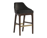 Sunpan Kace Barstool - Bravo Cream/Bravo Metal/Leo Olive/Leo Shale Grey