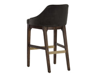 Sunpan Kace Barstool - Bravo Cream/Bravo Metal/Leo Olive/Leo Shale Grey