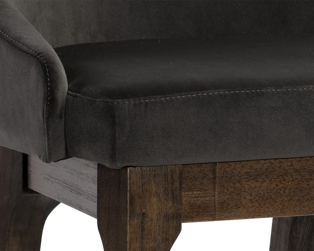 Sunpan Kace Barstool - Bravo Cream/Bravo Metal/Leo Olive/Leo Shale Grey