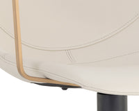 Sunpan Cassius Swivel Dining Armchair - Abbington Black and Bravo Black/Dillon Cream/Slate Tint and Nightfall Black