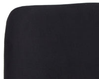 Sunpan Cassius Swivel Dining Armchair - Abbington Black and Bravo Black/Dillon Cream/Slate Tint and Nightfall Black