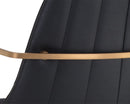 Sunpan Cassius Swivel Dining Armchair - Abbington Black and Bravo Black/Dillon Cream/Slate Tint and Nightfall Black