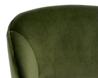 Sunpan Monae Counter Stool - Abbington Black/Bravo Cream and Polo Club Muslin/Moss Green