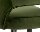 Sunpan Monae Counter Stool - Abbington Black/Bravo Cream and Polo Club Muslin/Moss Green