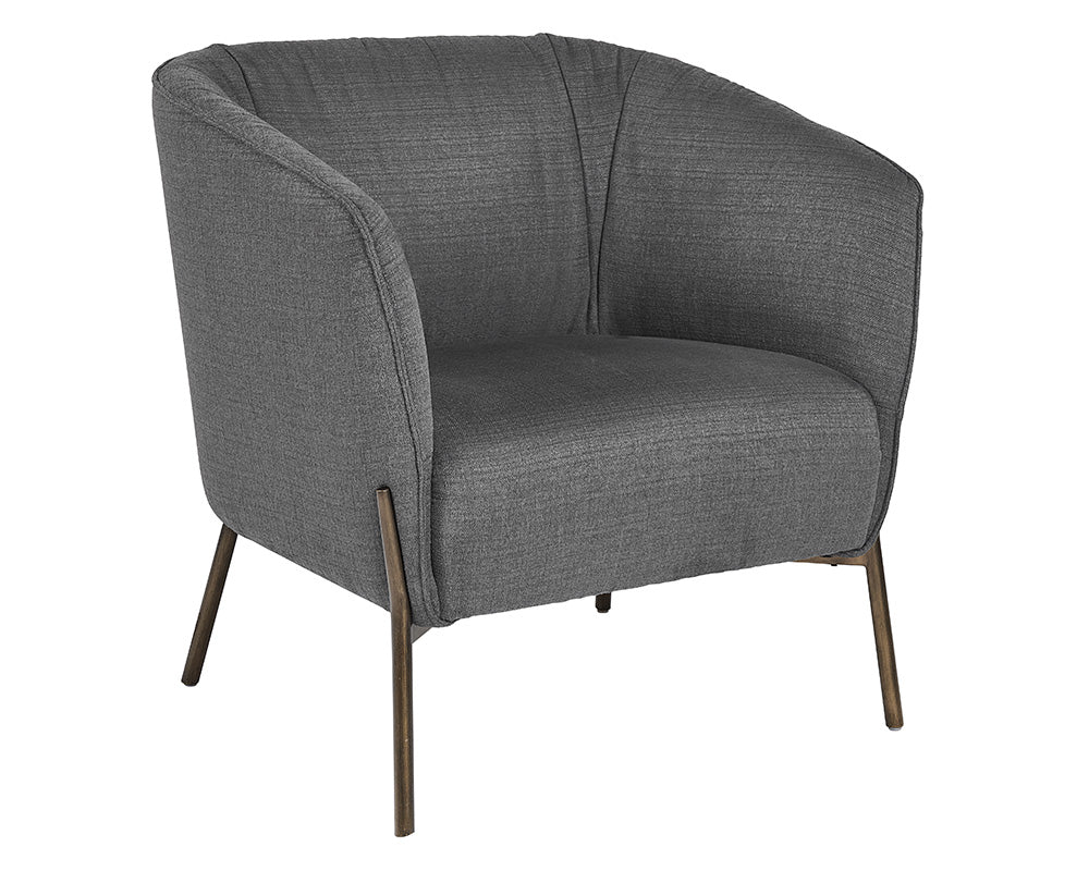 Sunpan Klein Lounge Chair - Zenith Graphite Grey
