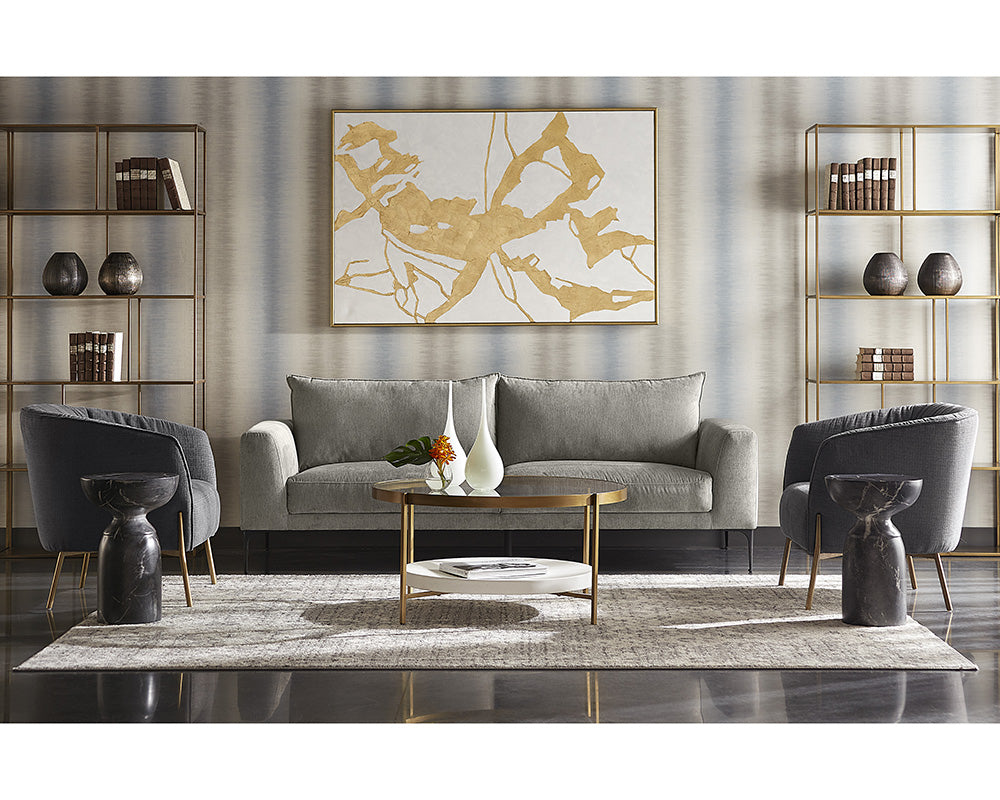 Sunpan Klein Lounge Chair - Zenith Graphite Grey