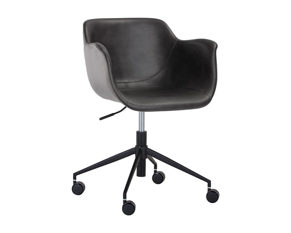 Sunpan Owen Office Chair - Dillon Cream And Dillon Thunder/Town Grey And Roman Grey