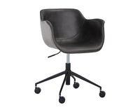 Sunpan Owen Office Chair - Dillon Cream And Dillon Thunder/Town Grey And Roman Grey