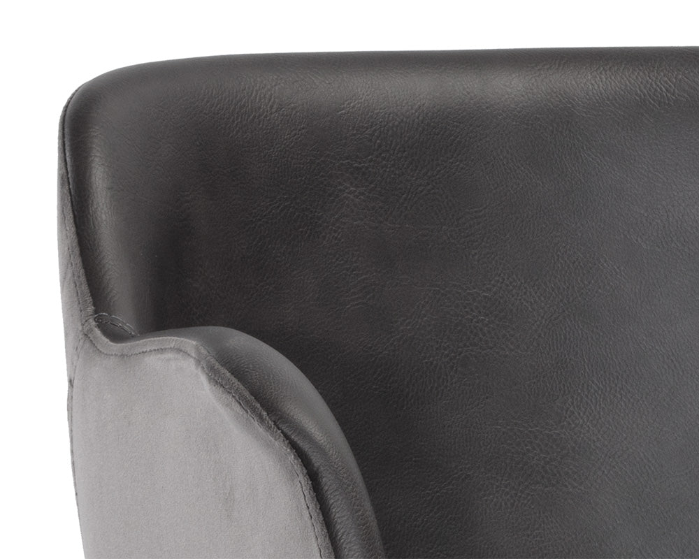Sunpan Owen Office Chair - Dillon Cream And Dillon Thunder/Town Grey And Roman Grey