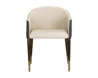 Sunpan Kylin Dining Armchair - Dillon Cream and Bravo Ash