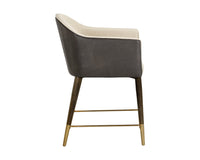 Sunpan Kylin Dining Armchair - Dillon Cream and Bravo Ash