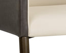 Sunpan Kylin Dining Armchair - Dillon Cream and Bravo Ash