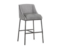 Sunpan Dalary Barstool - Bravo Metal / Polo Club Stone
