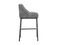 Sunpan Dalary Barstool - Bravo Metal / Polo Club Stone