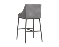 Sunpan Dalary Barstool - Bravo Metal / Polo Club Stone