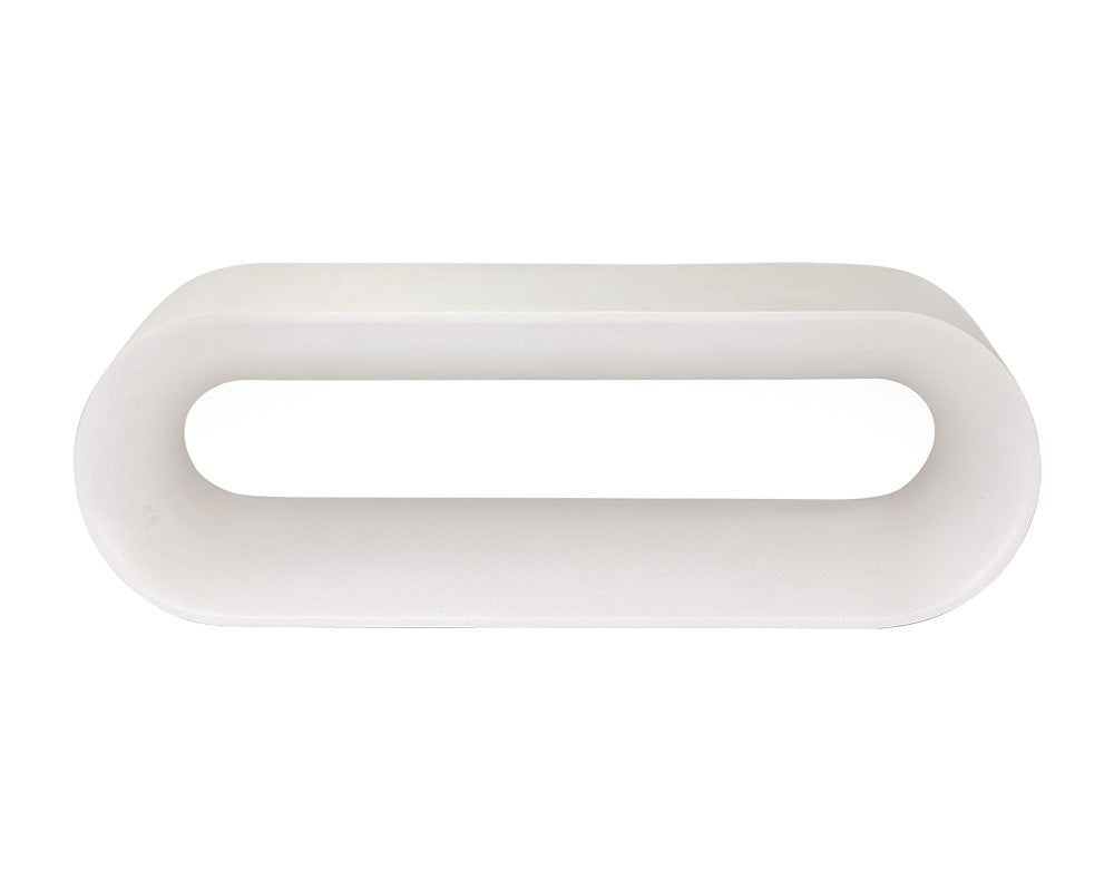Sunpan Capsule Bench in Grey / White