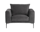 Sunpan Virgo Armchair - Metropolis Blue/Polo Club Kohl Grey/Stone