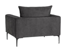 Sunpan Virgo Armchair - Metropolis Blue/Polo Club Kohl Grey/Stone