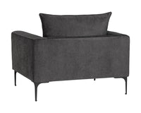 Sunpan Virgo Armchair - Metropolis Blue/Polo Club Kohl Grey/Stone
